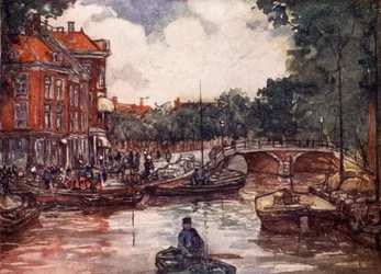 Die Fischbrücke, Leiden, 1904